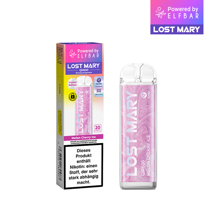 ELFBAR LOST MARY QM600 - Melon Cherry Ice 20mg Nikotin
