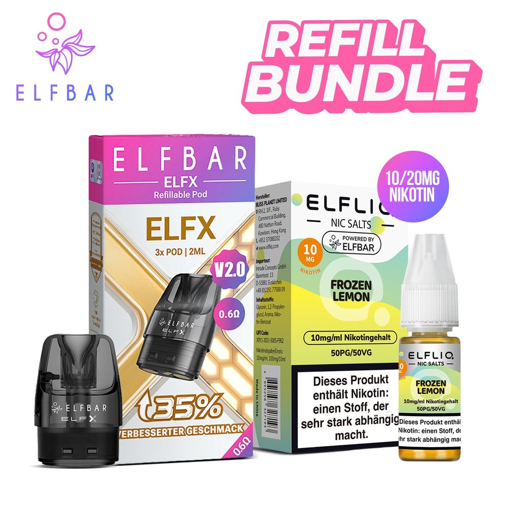 Elfbar Elfliq Liquid + ELFX V2 Leerpod Bundle
