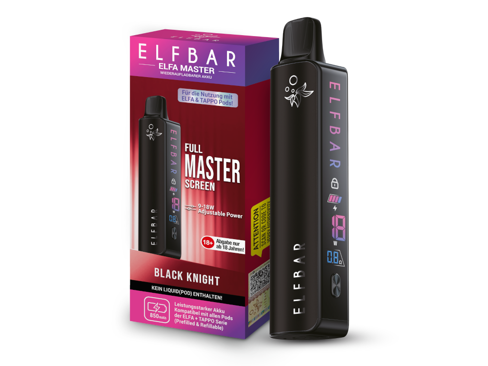 ELFBAR ELFA Master - 850 mAh - Black Knight