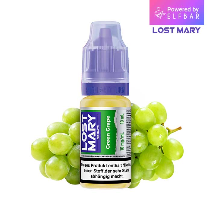 ELFBAR LOST MARY Liquid (NicSalt) Green Grape 10ml