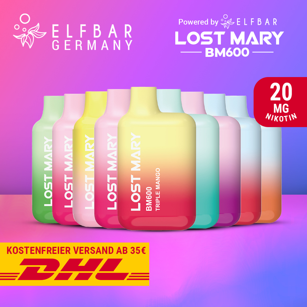 Lost Mary BM600 20mg Nikotin Alle Sorten