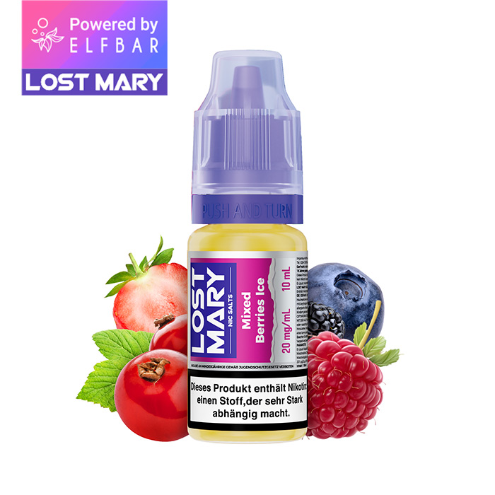 ELFBAR LOST MARY Liquid (NicSalt) Mixed Berries Ice 10ml