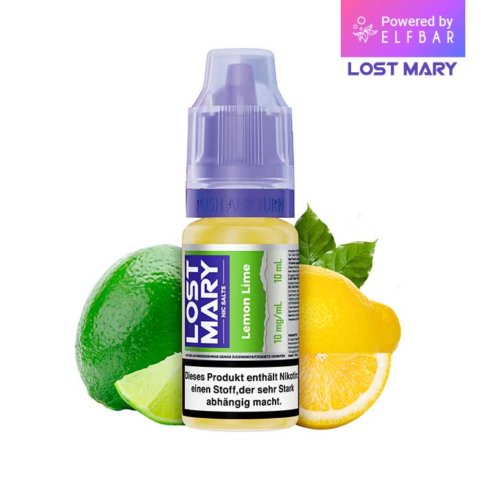 ELFBAR LOST MARY Liquid (NicSalt) Lemon Lime 10ml