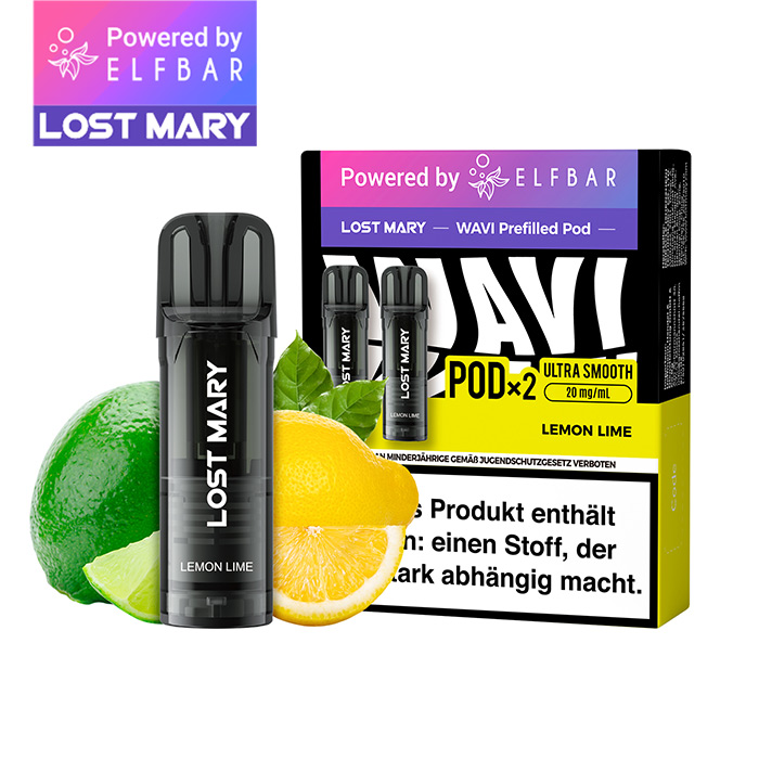 ELFBAR LOST MARY WAVI Lemon Lime 20mg Nikotin 2er Pack