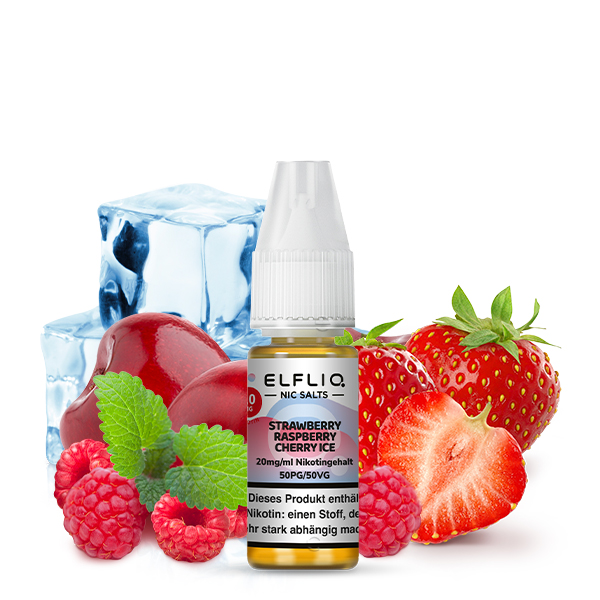 Elfliq Liquid Strawberry Raspberry Cherry Ice - by Elf Bar