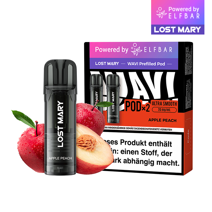 ELFBAR LOST MARY WAVI Apple Peach 20mg Nikotin 2er Pack