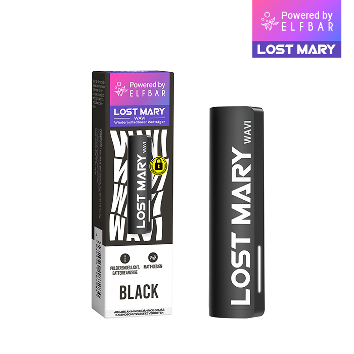 ELFBAR LOST MARY WAVI Akkuträger Farbe: Black