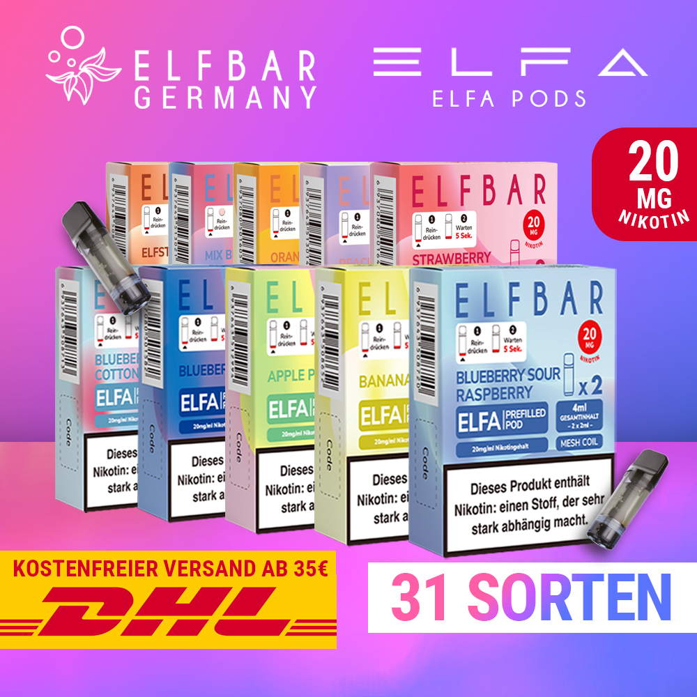 ELFBAR ELFA - Alle Pods Sorten (2er Packs)
