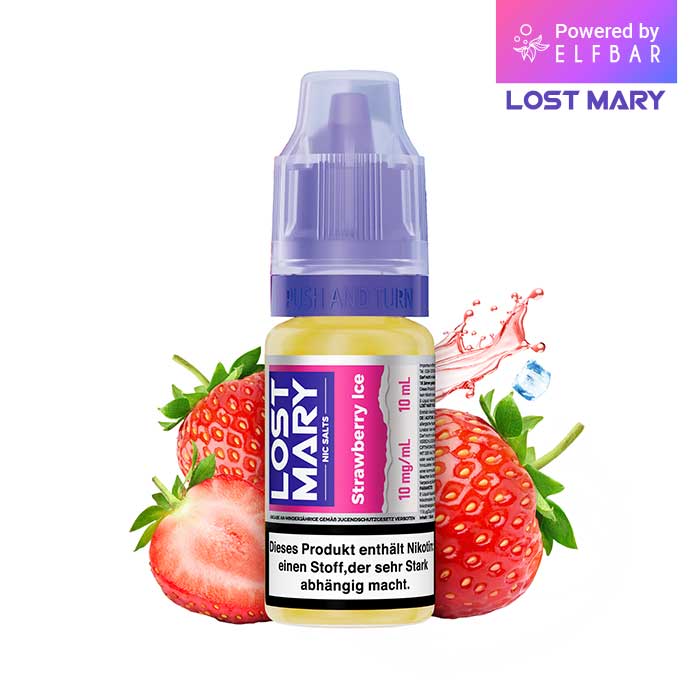 ELFBAR LOST MARY Liquid (NicSalt) Strawberry Ice 10ml