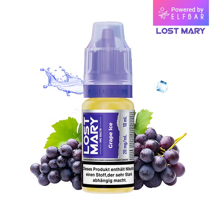 ELFBAR LOST MARY Liquid (NicSalt) Grape Ice 10ml