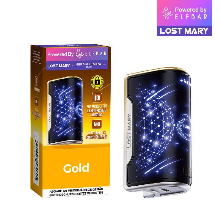 ELFBAR LOST MARY NERA FULLVIEW Device Farbe: Gold