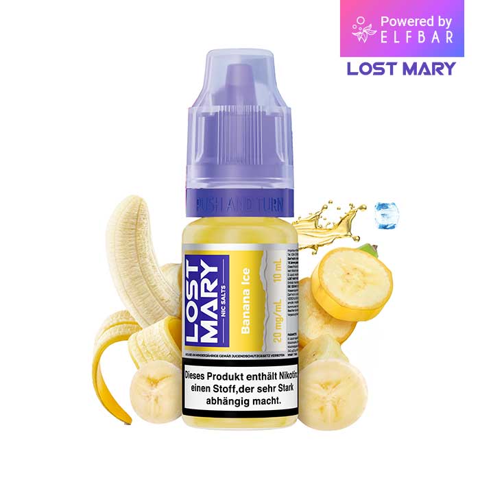 ELFBAR LOST MARY Liquid (NicSalt) Banana Ice 10ml